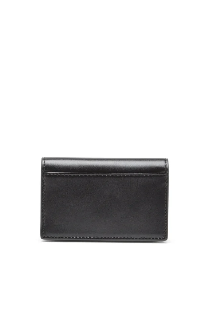 1dr card holder iv Leather card holder with enamelled Oval D