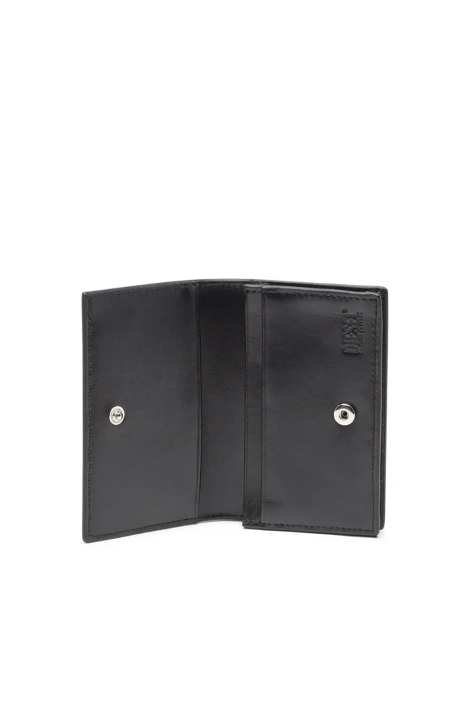 1dr card holder iv Leather card holder with enamelled Oval D