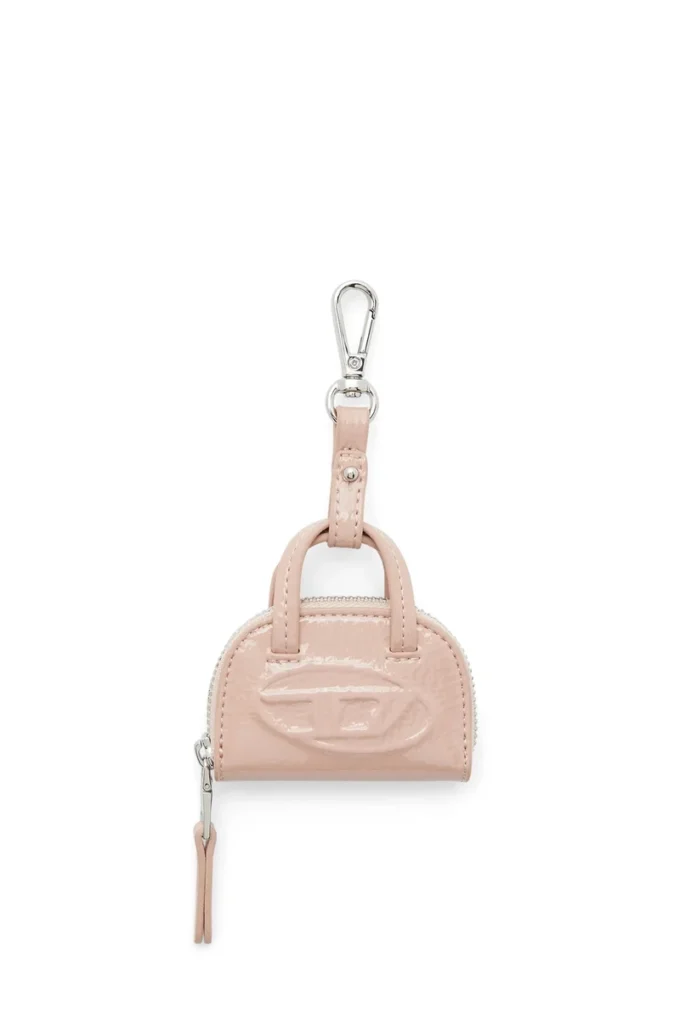 1dr dome charms Bag charm in glossy, crinkled naplak