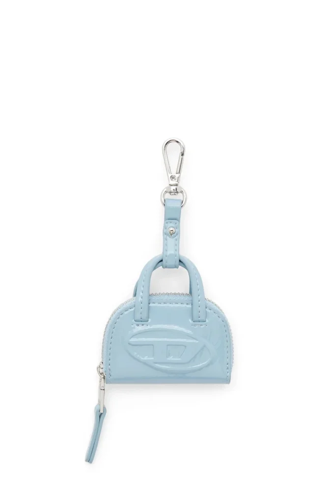 1dr dome charms Bag charm in glossy, crinkled naplak