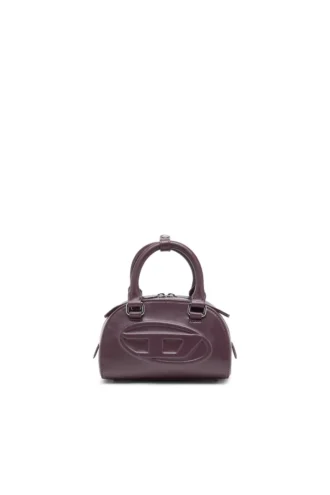 1dr dome crossbody 1DR Dome-Mini bowling bag in burgundy leather