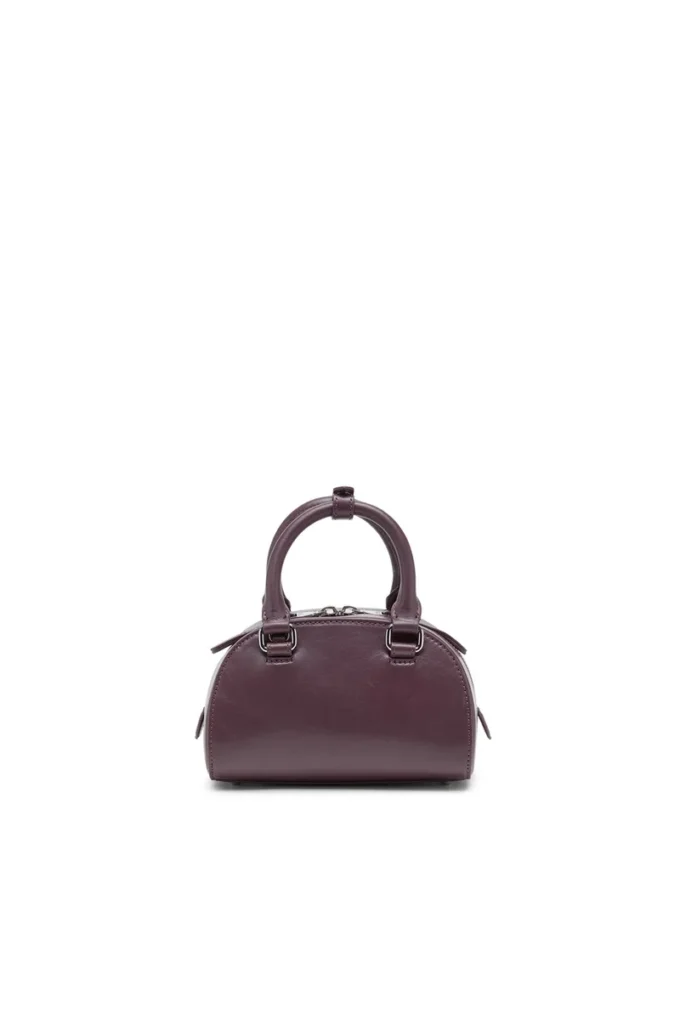 1dr dome crossbody 1DR Dome-Mini bowling bag in burgundy leather 1dr dome crossbody 1DR Dome-Mini bowling bag in burgundy leather