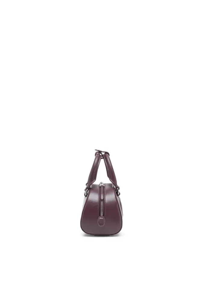 1dr dome crossbody 1DR Dome-Mini bowling bag in burgundy leather 1dr dome crossbody 1DR Dome-Mini bowling bag in burgundy leather