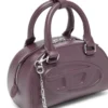 1dr dome crossbody 1DR Dome-Mini bowling bag in burgundy leather 1dr dome crossbody 1DR Dome-Mini bowling bag in burgundy leather