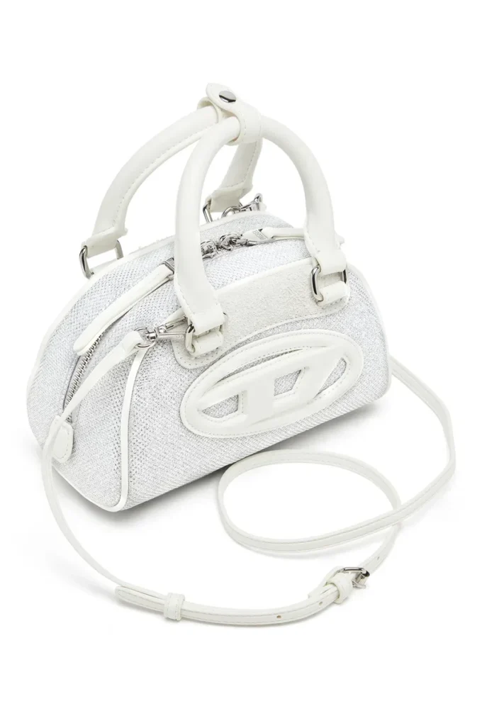 1dr dome crossbody 1DR Dome-Mini bowling bag in lurex fabric 1dr dome crossbody 1DR Dome-Mini bowling bag in lurex fabric