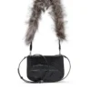 1dr twin 1DR Twin-Double-pouch shoulder bag in embossed leather 1dr twin 1DR Twin-Double-pouch shoulder bag in embossed leather
