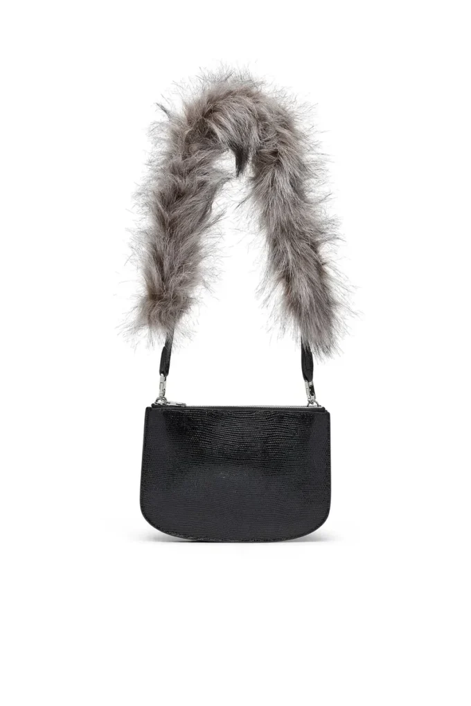 1dr twin 1DR Twin-Double-pouch shoulder bag in embossed leather 1dr twin 1DR Twin-Double-pouch shoulder bag in embossed leather