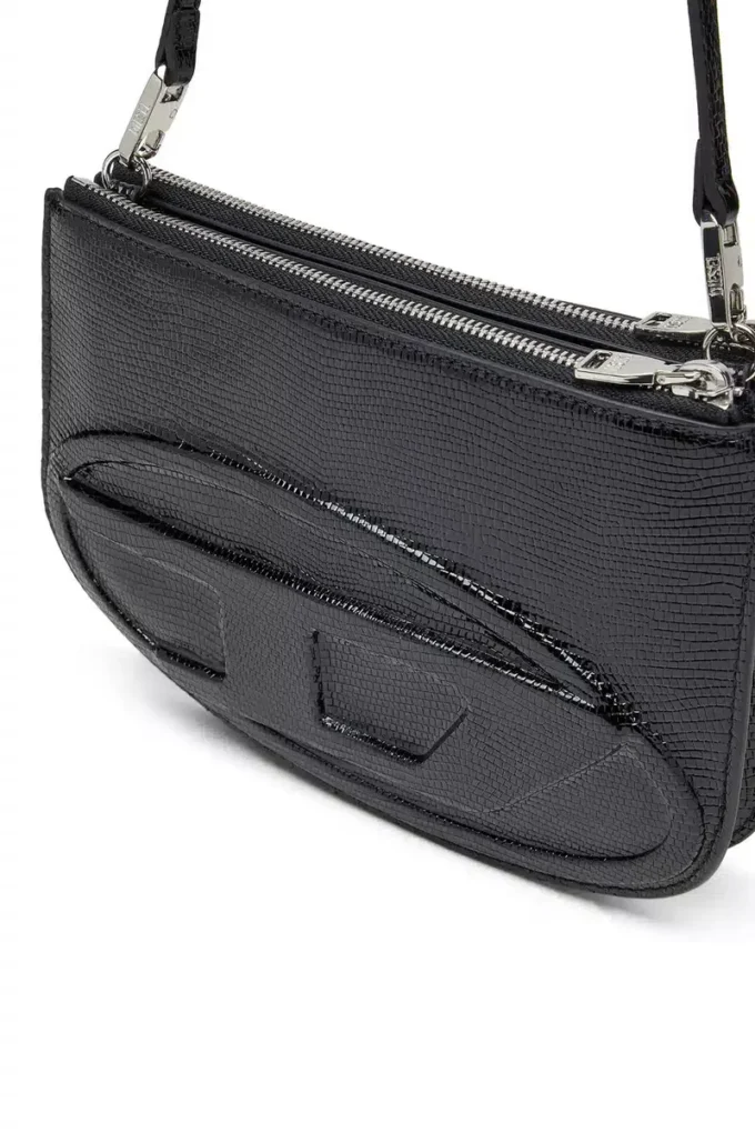 1dr twin 1DR Twin-Double-pouch shoulder bag in embossed leather 1dr twin 1DR Twin-Double-pouch shoulder bag in embossed leather