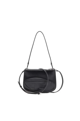 1dr twin 1DR Twin-Double-pouch shoulder bag in printed leather