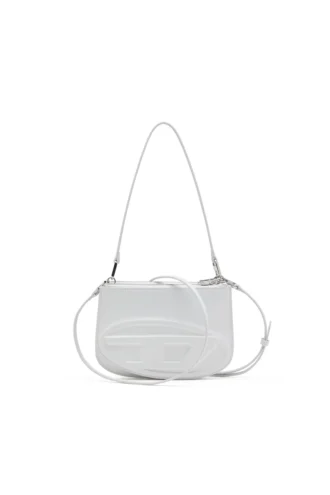 1dr twin 1DR Twin-Double-pouch shoulder bag in printed leather