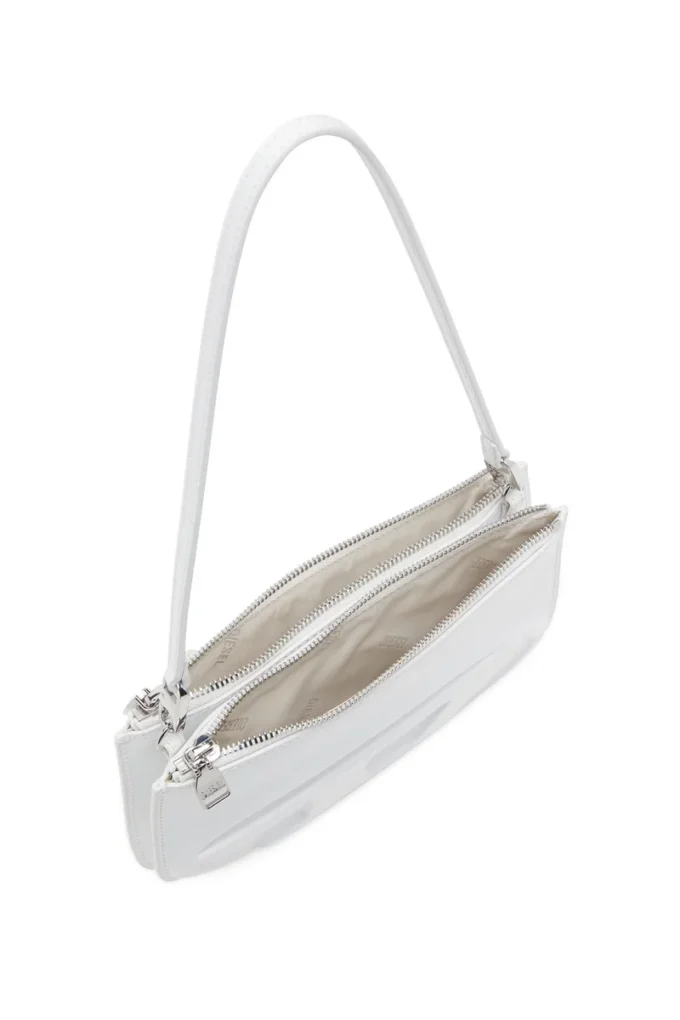 1dr twin 1DR Twin-Double-pouch shoulder bag in printed leather 1dr twin 1DR Twin-Double-pouch shoulder bag in printed leather