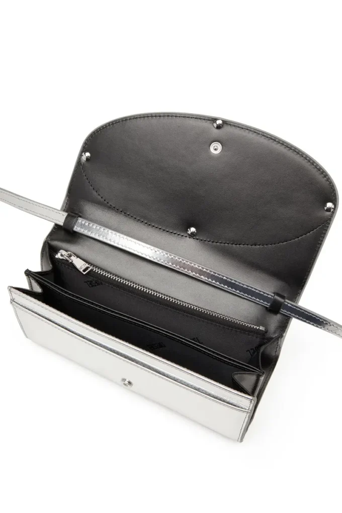 1dr wallet strap Wallet bag in mirrored leather 1dr wallet strap Wallet bag in mirrored leather
