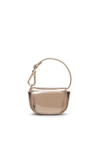 1dr xxs Bag charm in metallic leather