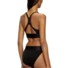 allison-d-pop Microfibre sports bra with cut-off logo allison-d-pop Microfibre sports bra with cut-off logo