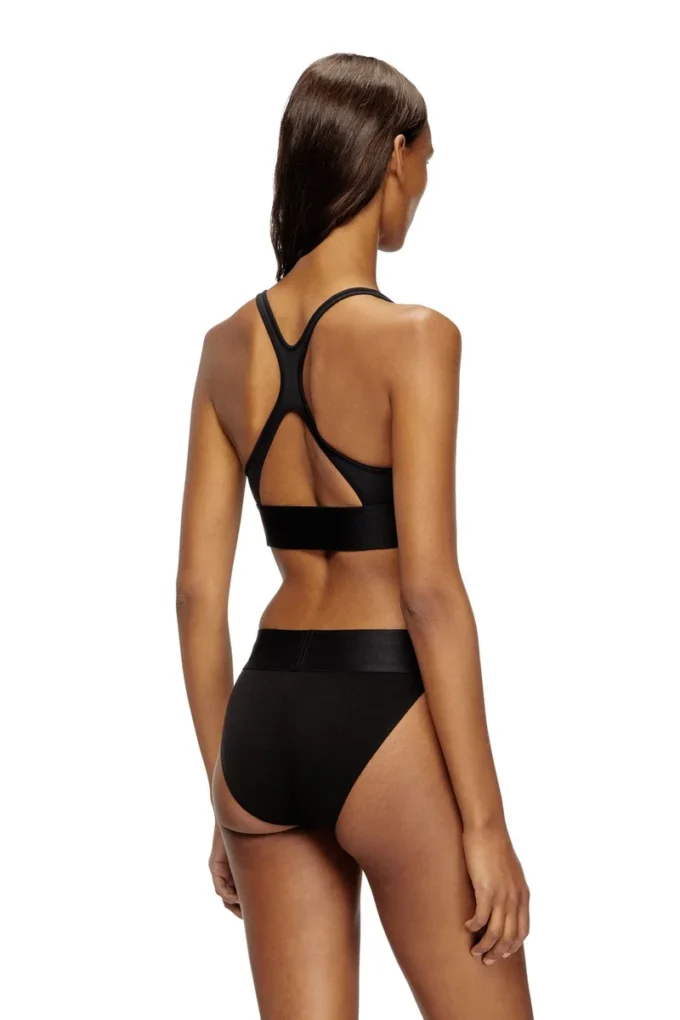 allison-d-pop Microfibre sports bra with cut-off logo allison-d-pop Microfibre sports bra with cut-off logo