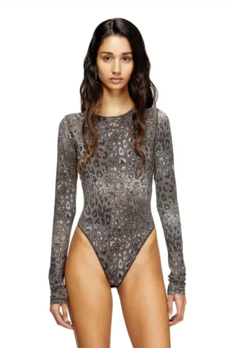 angelica-utlt Bodysuit with all-over animal print