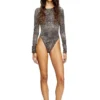 angelica-utlt Bodysuit with all-over animal print angelica-utlt Bodysuit with all-over animal print