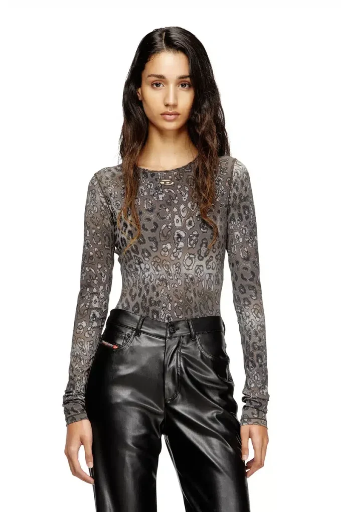 angelica-utlt Bodysuit with all-over animal print angelica-utlt Bodysuit with all-over animal print