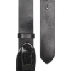 b-1dr 2.0 full rocks 4cm leather belt with rhinestone Oval D buckle