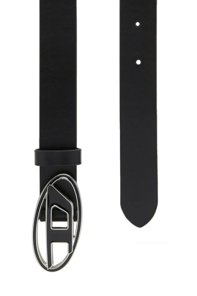b-1dr 25 2.4cm leather belt with enamelled buckle