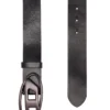 b-1dr 3.9cm leather belt with metallic Oval D buckle b-1dr 3.9cm leather belt with metallic Oval D buckle