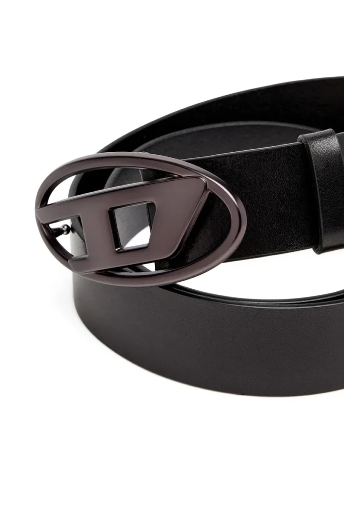 b-1dr 3.9cm leather belt with metallic Oval D buckle b-1dr 3.9cm leather belt with metallic Oval D buckle