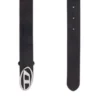 b-1dr-layer 2.9cm leather belt with oval d logo