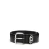 b-1dr oval d loop 3.9cm logo-plaque embellished leather belt b-1dr oval d loop 3.9cm logo-plaque embellished leather belt