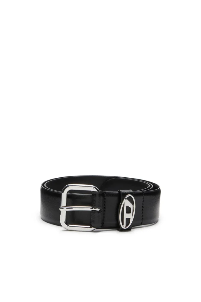 b-1dr oval d loop 3.9cm logo-plaque embellished leather belt b-1dr oval d loop 3.9cm logo-plaque embellished leather belt