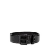 b-1dr oval d loop 3.9cm logo-plaque embellished leather belt b-1dr oval d loop 3.9cm logo-plaque embellished leather belt