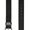 b-1dr oval d loop 3.9cm logo-plaque embellished leather belt b-1dr oval d loop 3.9cm logo-plaque embellished leather belt