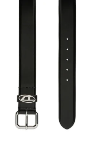 b-1dr oval d loop 3.9cm logo-plaque embellished leather belt