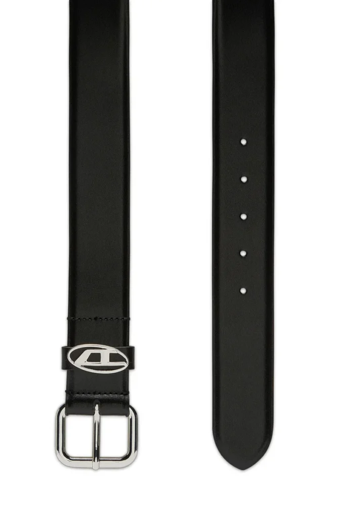 b-1dr oval d loop 3.9cm logo-plaque embellished leather belt b-1dr oval d loop 3.9cm logo-plaque embellished leather belt