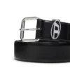 b-1dr oval d loop 3.9cm logo-plaque embellished leather belt b-1dr oval d loop 3.9cm logo-plaque embellished leather belt