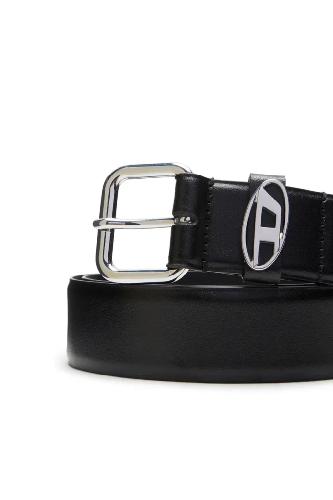 b-1dr oval d loop 3.9cm logo-plaque embellished leather belt b-1dr oval d loop 3.9cm logo-plaque embellished leather belt
