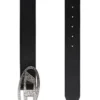 b-1dr strass 4cm Leather belt with crystal buckle