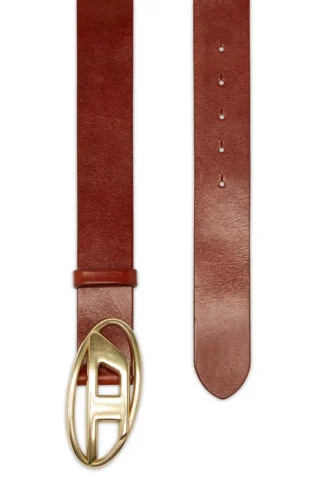 b-1dr w 4 cm leather belt with Oval D buckle b-1dr w 4 cm leather belt with Oval D buckle