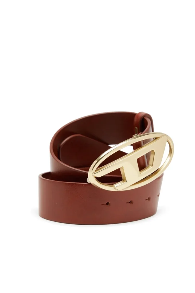 b-1dr w 4 cm leather belt with Oval D buckle