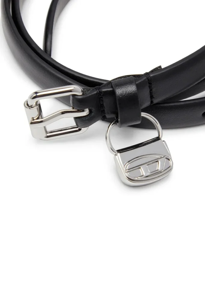 b-charm hip 1.4cm slim leather belt with 1DR bag charm b-charm hip 1.4cm slim leather belt with 1DR bag charm