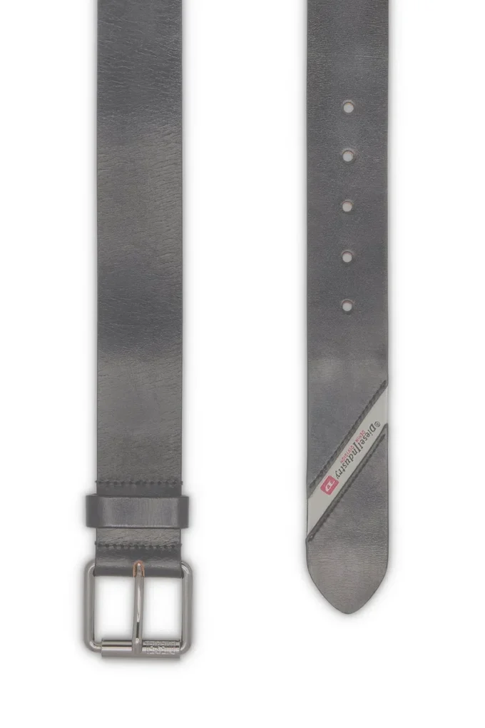 b-flag 4cm Leather belt with fifth pocket logo flag b-flag 4cm Leather belt with fifth pocket logo flag