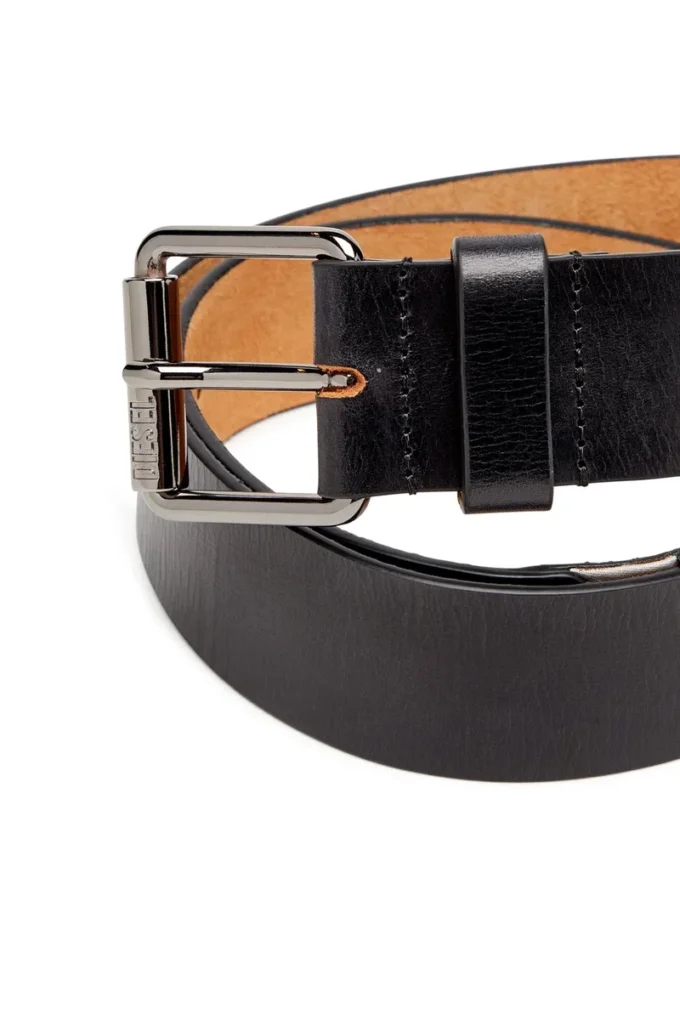 b-flag 4cm Leather belt with fifth pocket logo flag b-flag 4cm Leather belt with fifth pocket logo flag