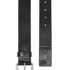 b-flag-d embossed 4 cm leather belt with engraved logo b-flag-d embossed 4 cm leather belt with engraved logo