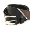 b-line Treated leather belt with diesel logo b-line Treated leather belt with diesel logo