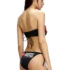 bfb-bryna Bandeau bikini top with maxi logo bfb-bryna Bandeau bikini top with maxi logo