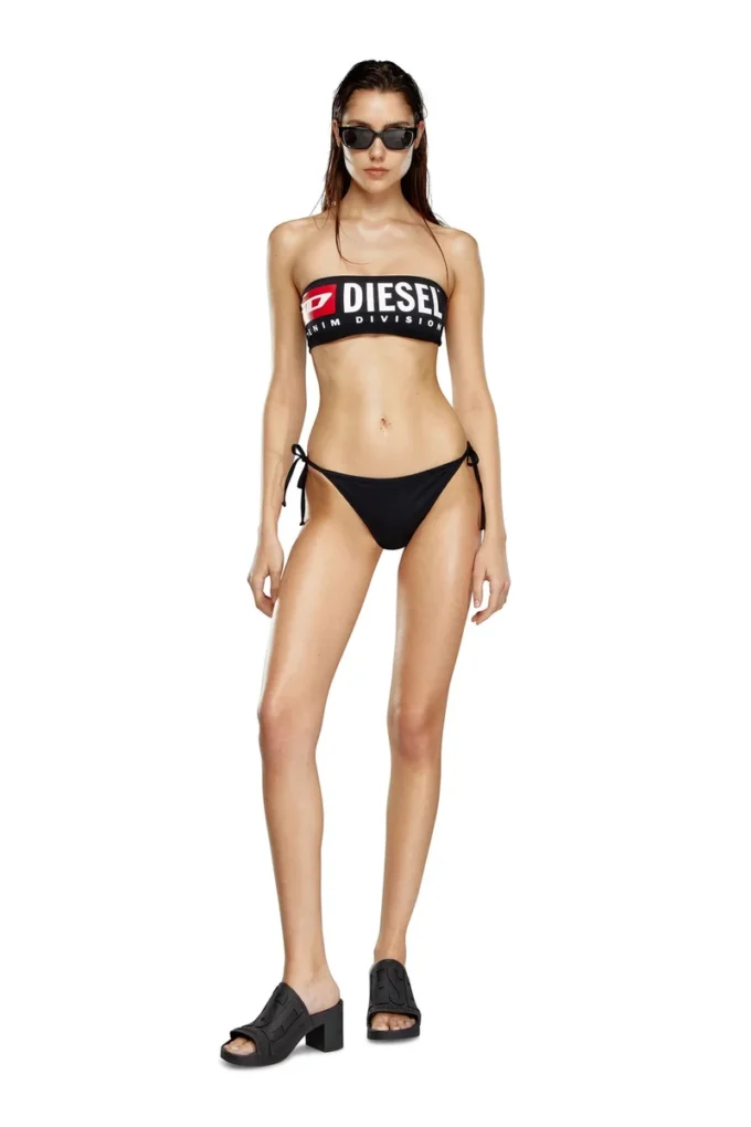 bfb-bryna Bandeau bikini top with maxi logo bfb-bryna Bandeau bikini top with maxi logo