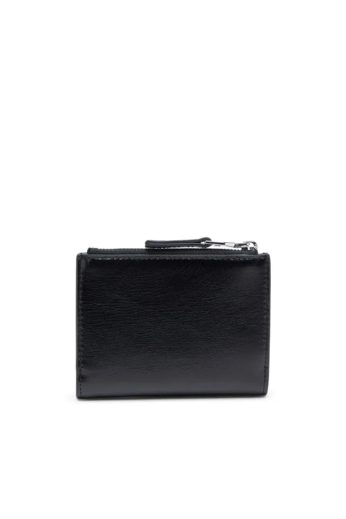bi-fold zip ii Leather wallet with embossed chain motif bi-fold zip ii Leather wallet with embossed chain motif