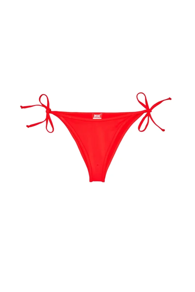 brazilian-d-core Tie-side bikini bottoms with logo back brazilian-d-core Tie-side bikini bottoms with logo back