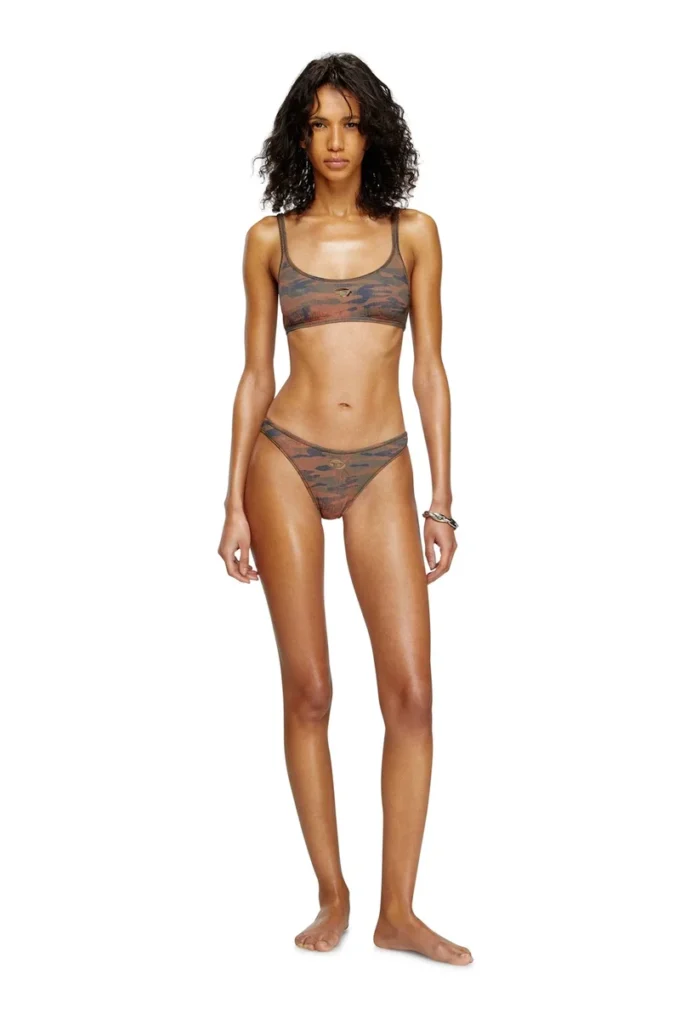 bunchy-utlt Camo bikini bottoms with cut-out logo bunchy-utlt Camo bikini bottoms with cut-out logo