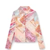 c-amelia Stretch-viscose shirt with Heraldic print