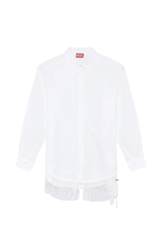 c-entel Shirt dress with flouncy trim c-entel Shirt dress with flouncy trim